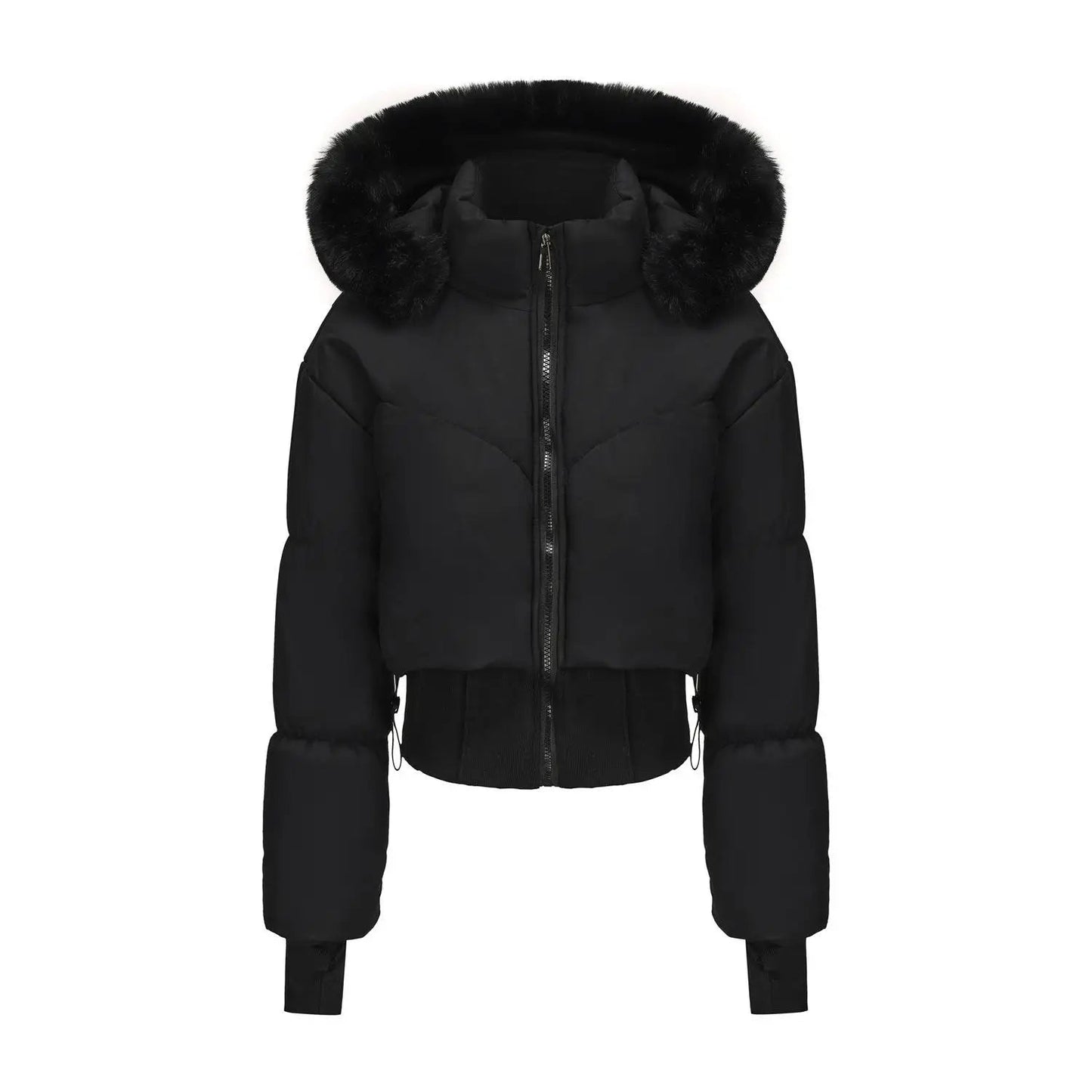 WW | Elegant Quilted Winter Jacket with Hood