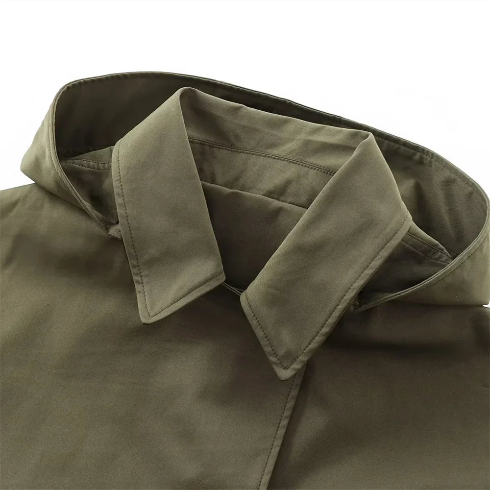 WW | Modischer Trenchcoat Damen mit Kapuze