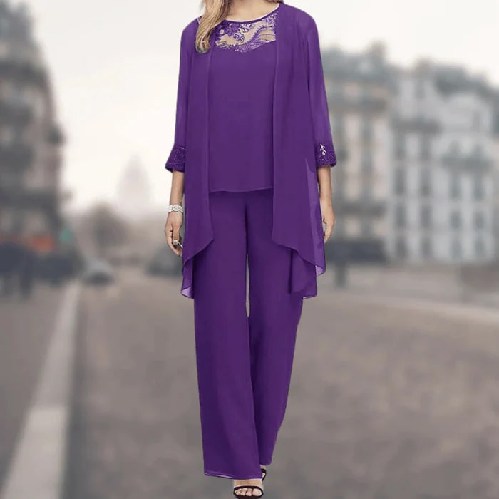 WW | Elegantes Dreiteiliges Satz Für Damen