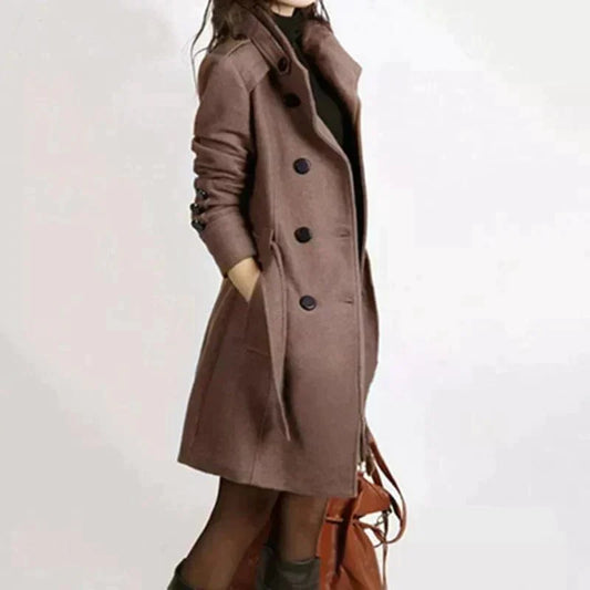 WW | Lange Jacke mit Gürtel