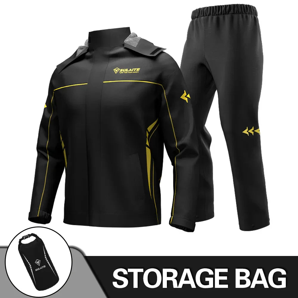 WW | Unisex Motorcycle Rain Jacket Waterproof and Breathable - Lightweight Design