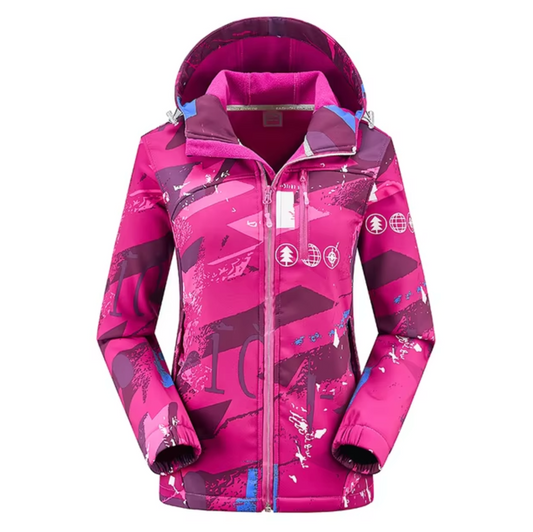 WW | Multifunktionale Wasserfeste Softshell Winterjacke mit Kapuze