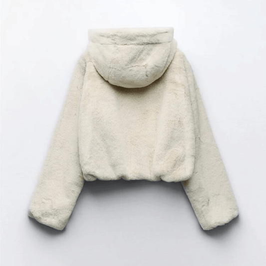 WW | Damen elegante Kunstpelz Winterjacke