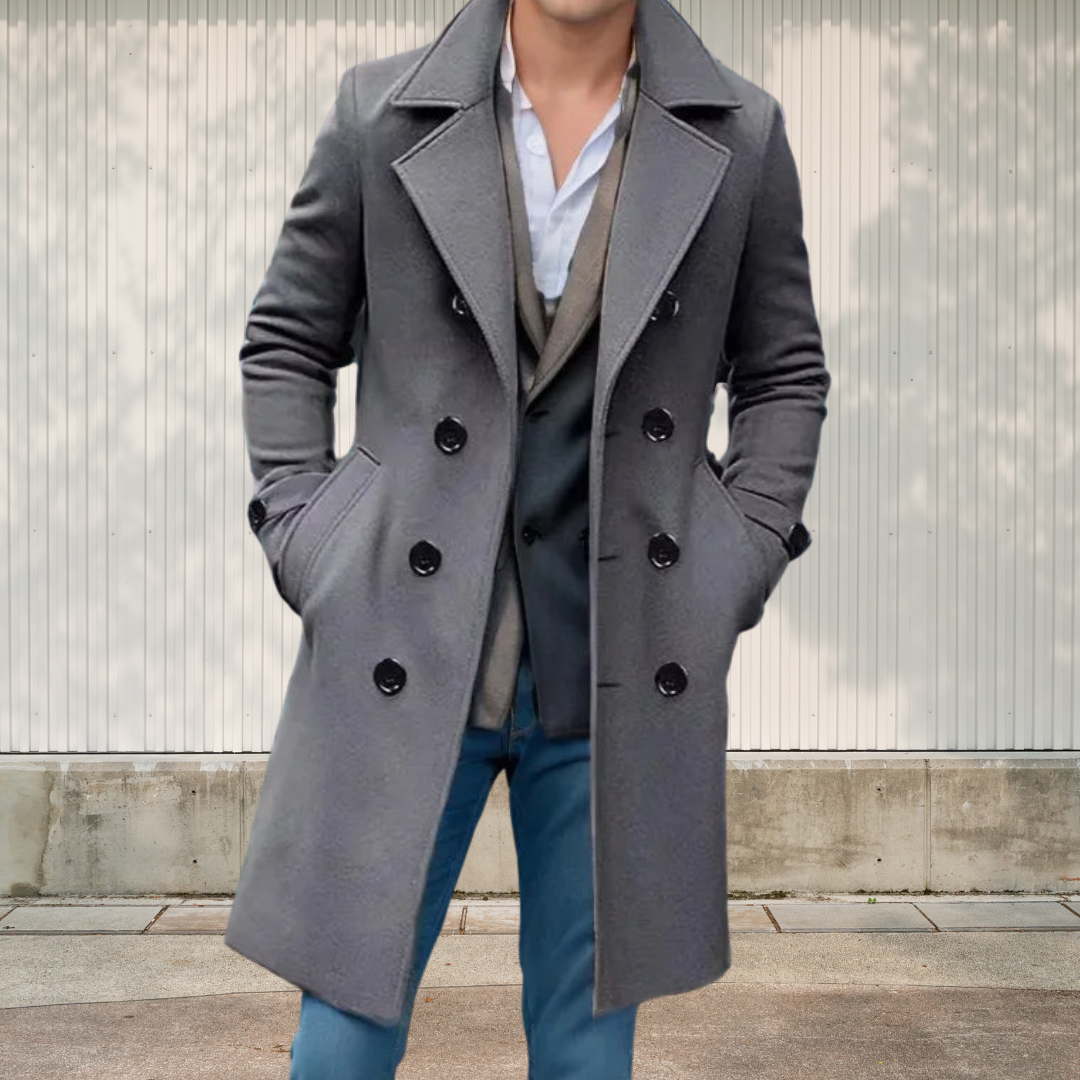 WW | Retro-Mantel mit Kragen für Herren Eleganter Winter-Stil