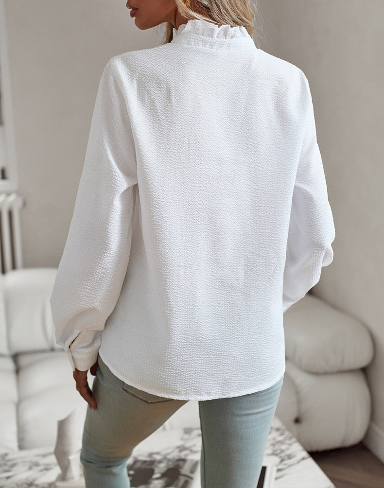 WW Blouse | Elegant Ruffled Shirt for Women