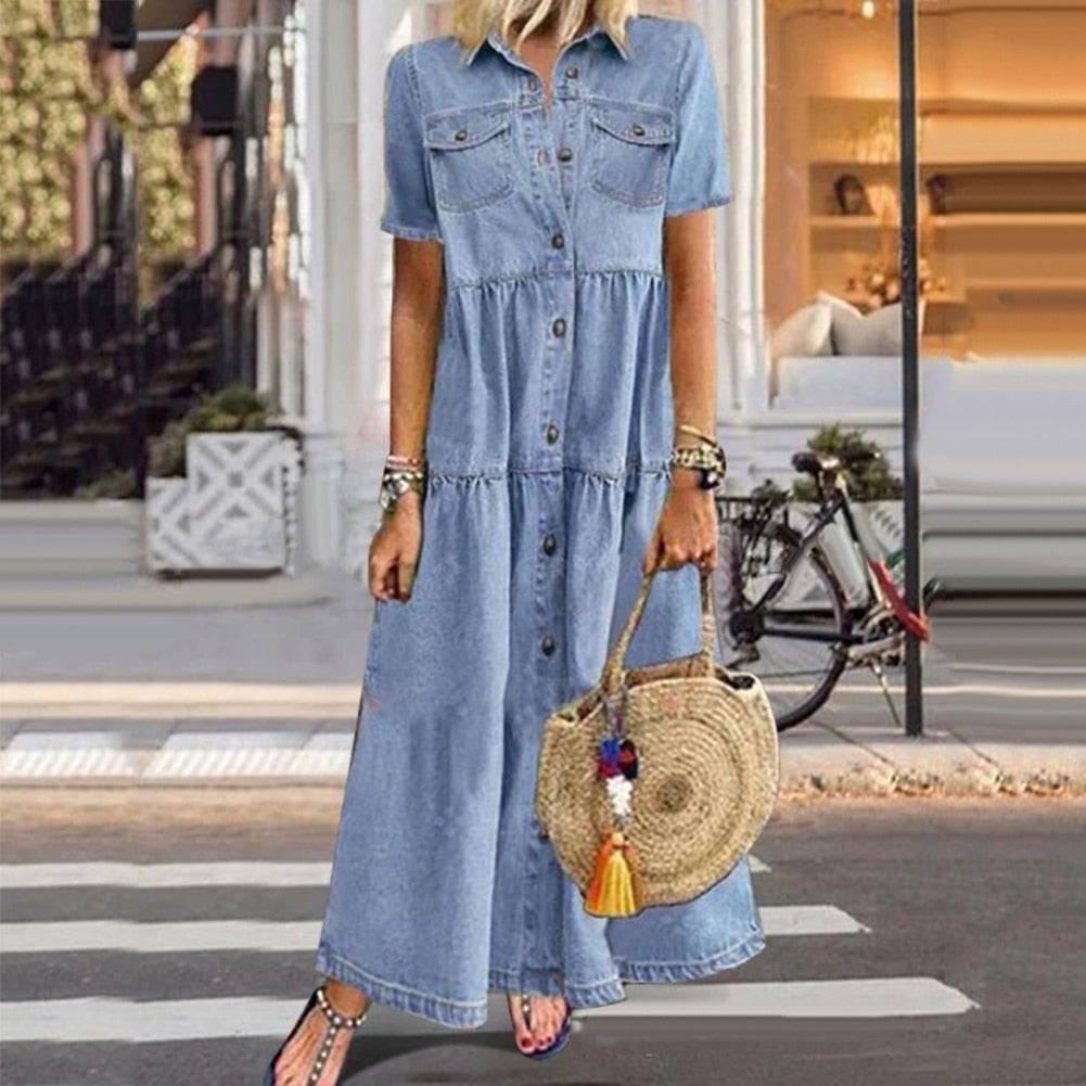 WW | Elegantes Denim-Kleid