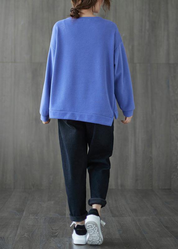 WW | Hals Patchwork Maxi Mantel Blau Knie Damen Mäntel