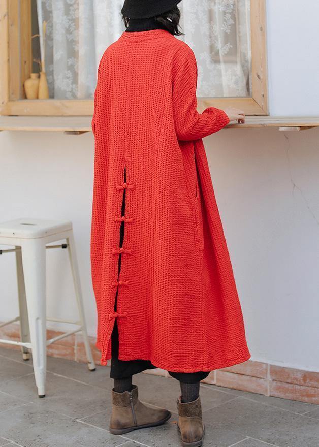 WW | roter Plus-Size Trenchcoat Outfits Taschen Damen Mäntel