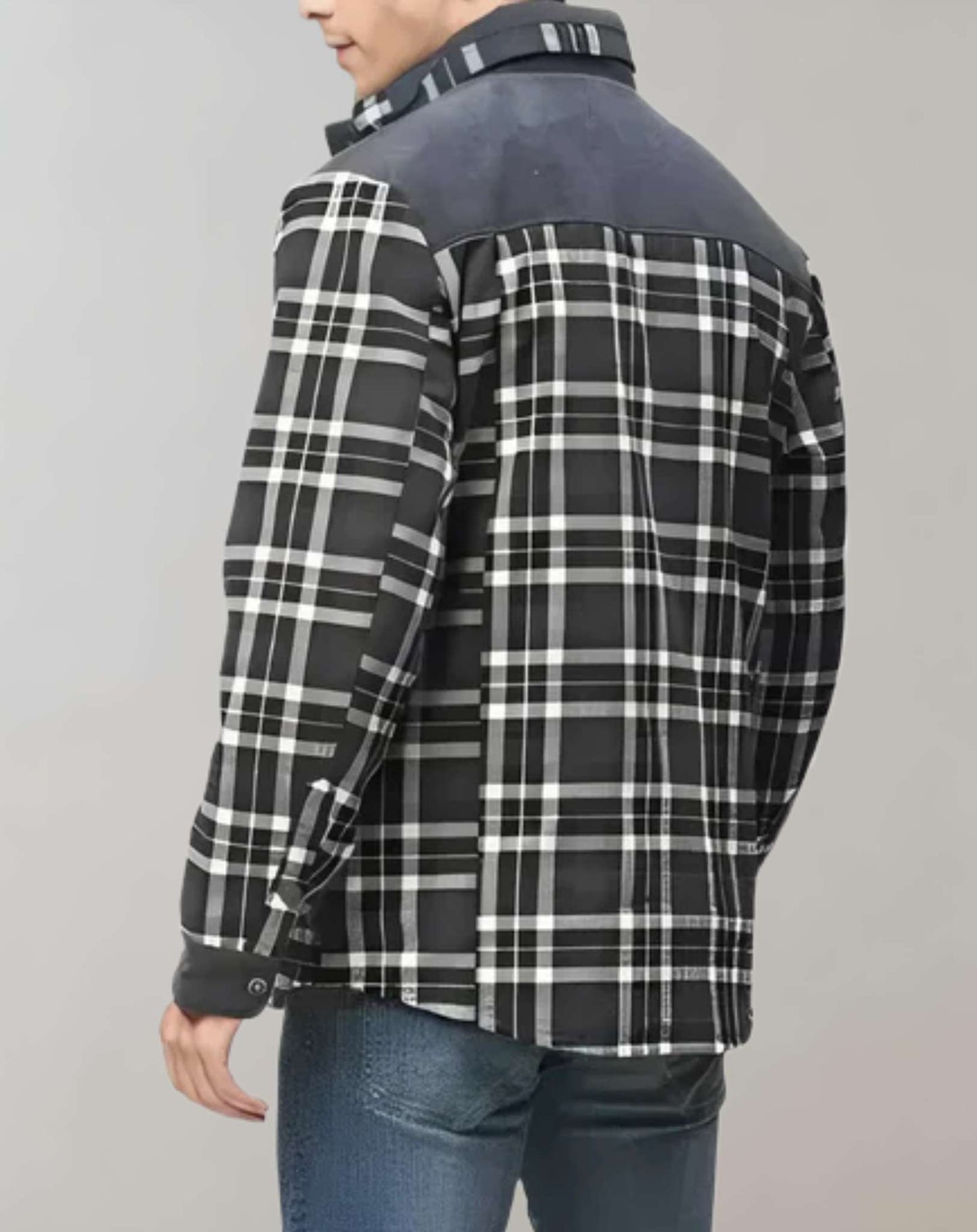 WW | Karierte Flanelljacke mit Fleece-Futter