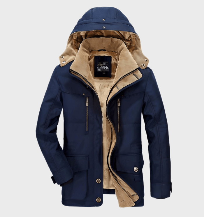 WW | Winterjacke für Herren mit Kapuze und tiefen Taschen