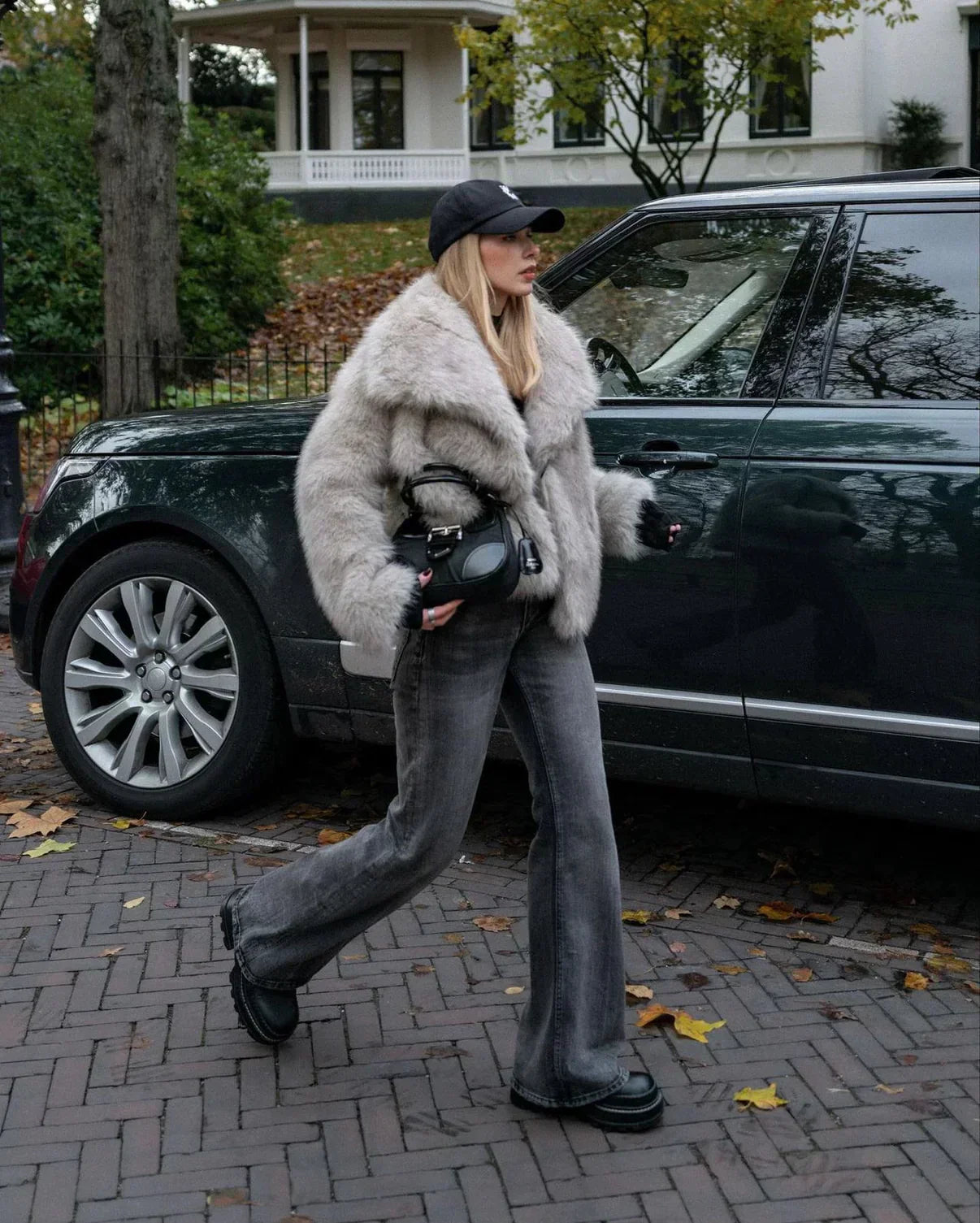 WW | Jacke Flauschig Kurz Fur Jacke Winterjacke für Damen
