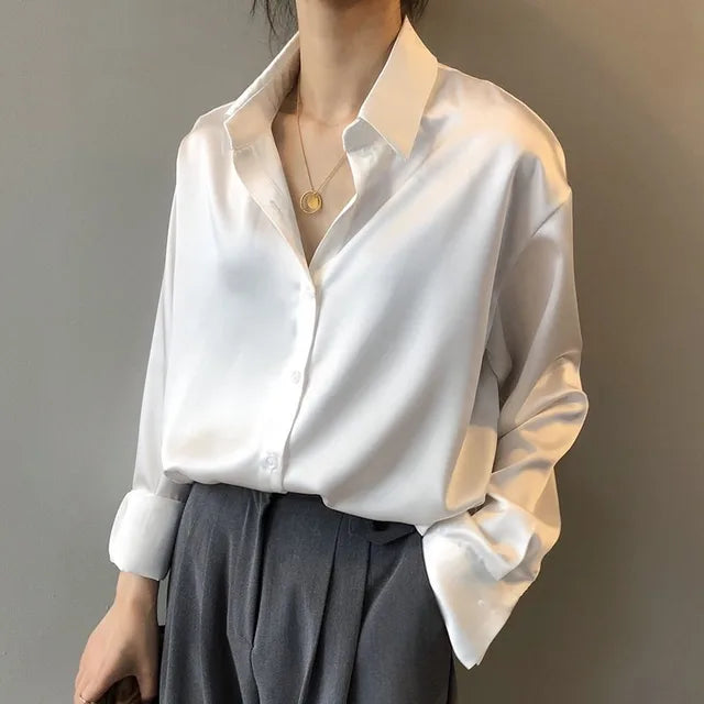 WW | Casual Satin Blouse