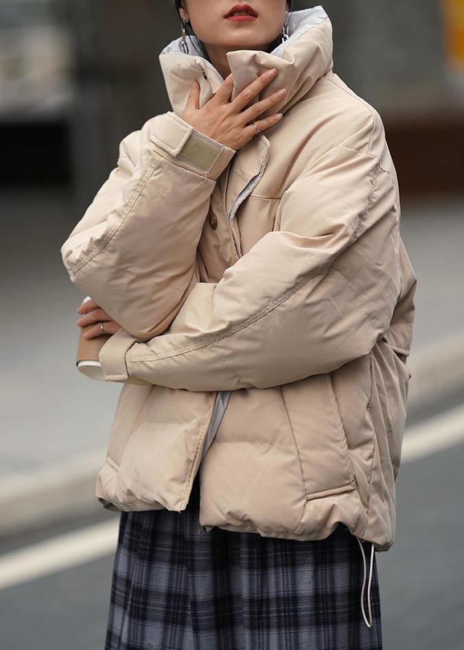 WW | Plus-Size-Bekleidung Jacken nude Stehkragen Patchwork-Outwear