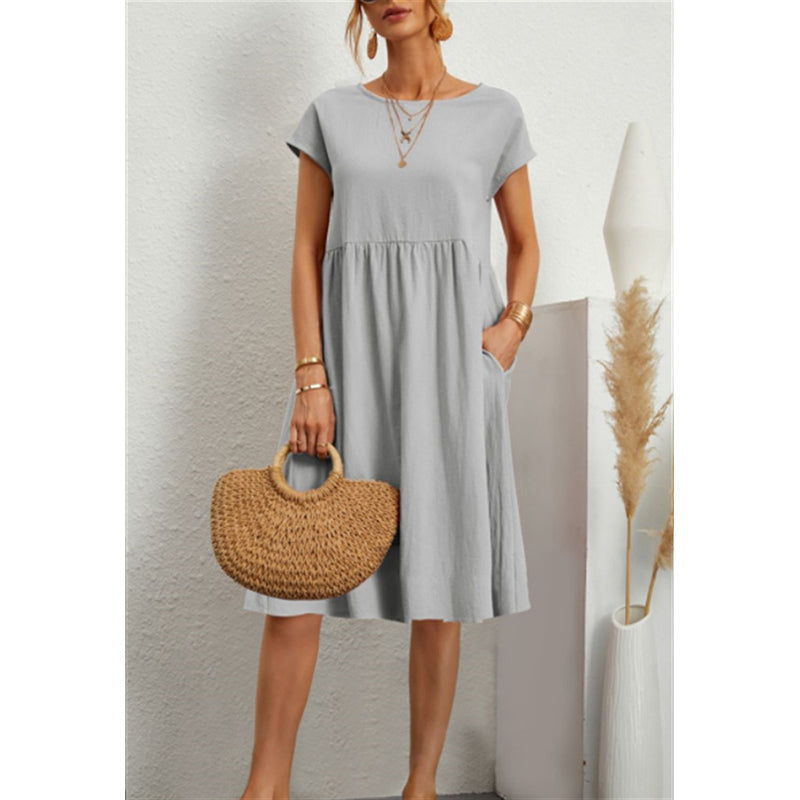 WW | Kleid Lässiges lockeres Sommerkleid für jede Gelegenheit