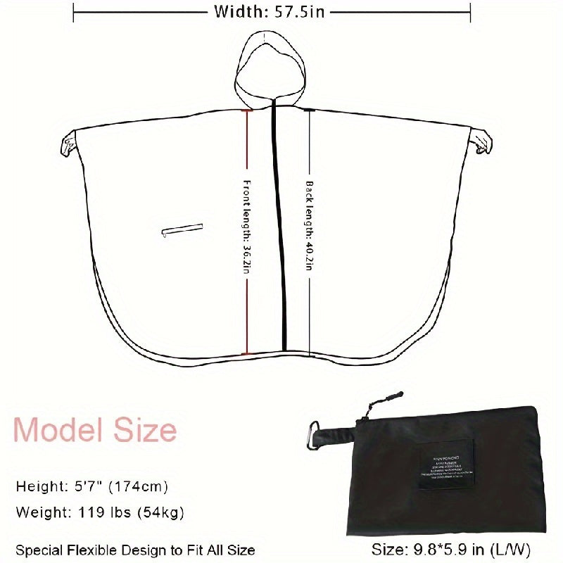 WW | Waterproof rain jacket with zipper and pocket for everyday use and adventures