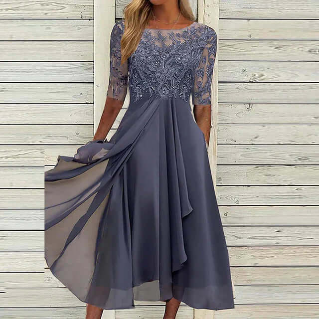 WW | Dunkelblaues Partykleid