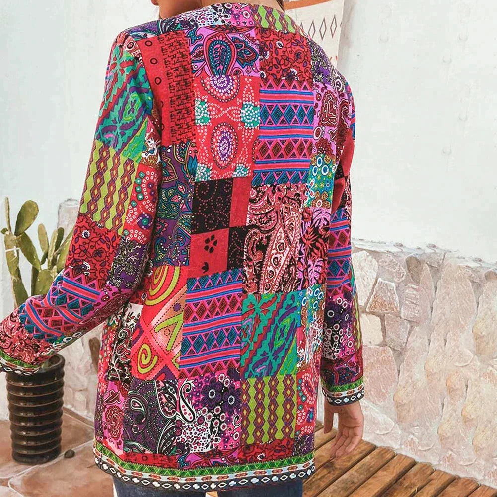 WW | Women's Floral Print Lightweight Jacket (Plus Sizes Available)