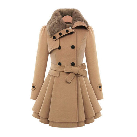 WW | Elegante Jacke mit Kunstfellkragen