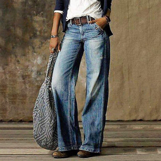 WW | Retro Jeans mit weitem Bein