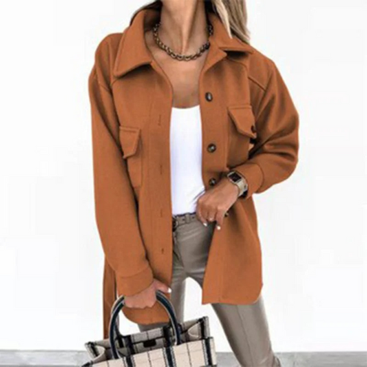 WW | Sommerjacke für Damen mit Knöpfen, Kragen und Taschen