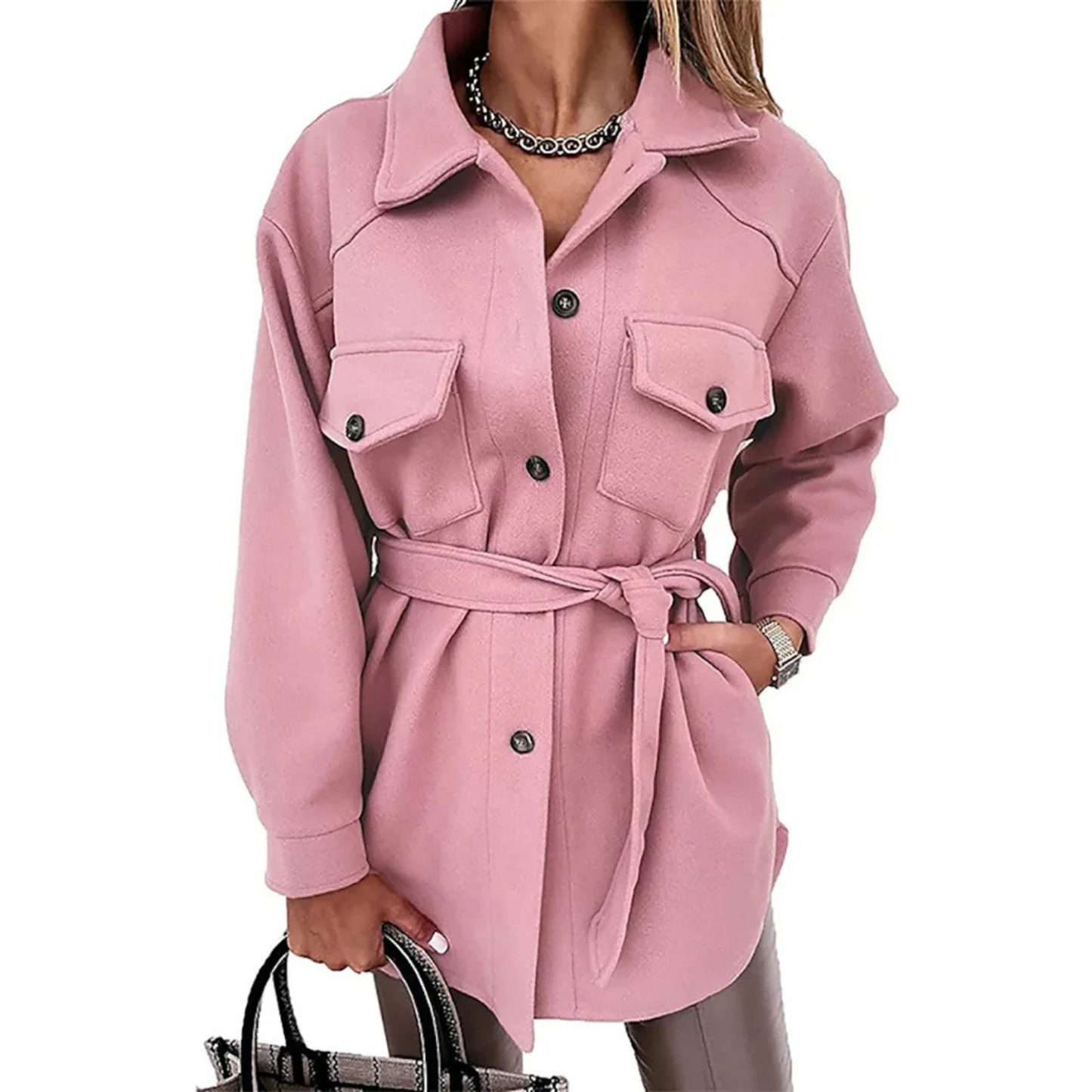 WW | Women's Summer Jacket with Buttons, Collar, and Pockets