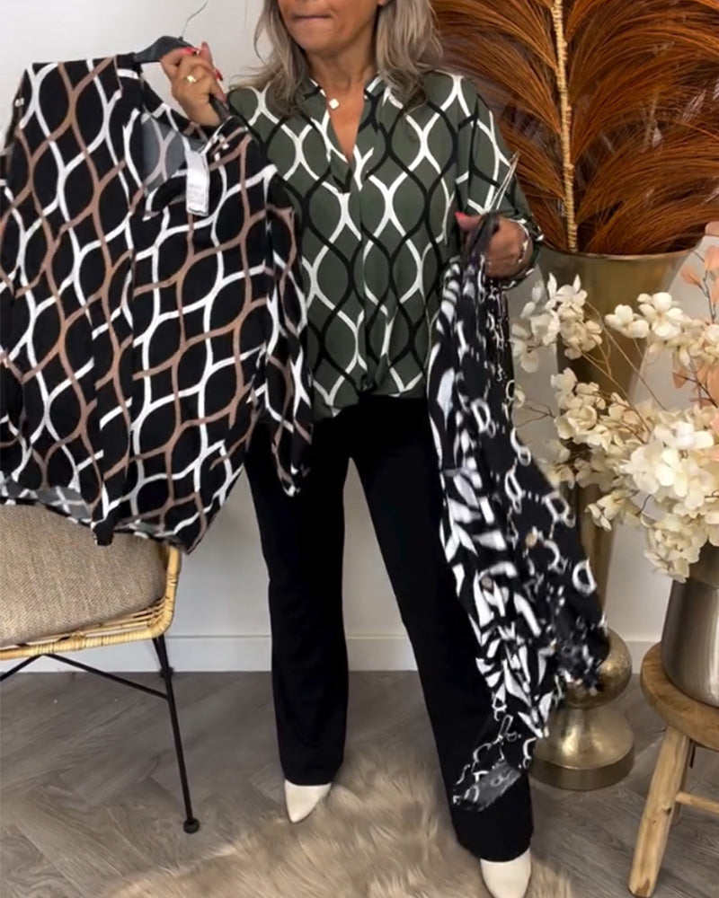 WW | Bluse mit grafischem Druck