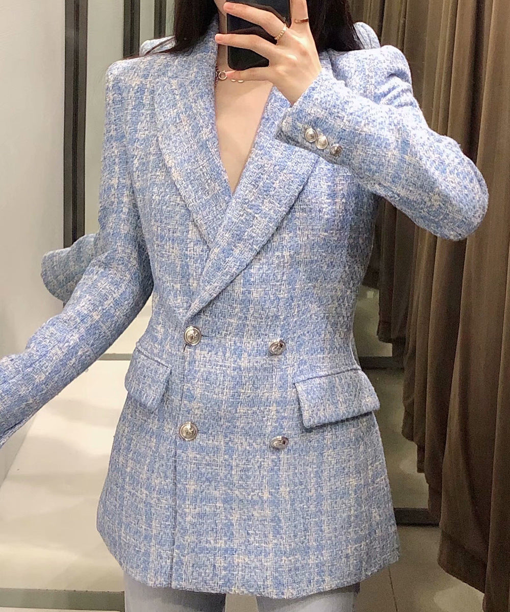 WW | Women's Double-Breasted Tweed Coat