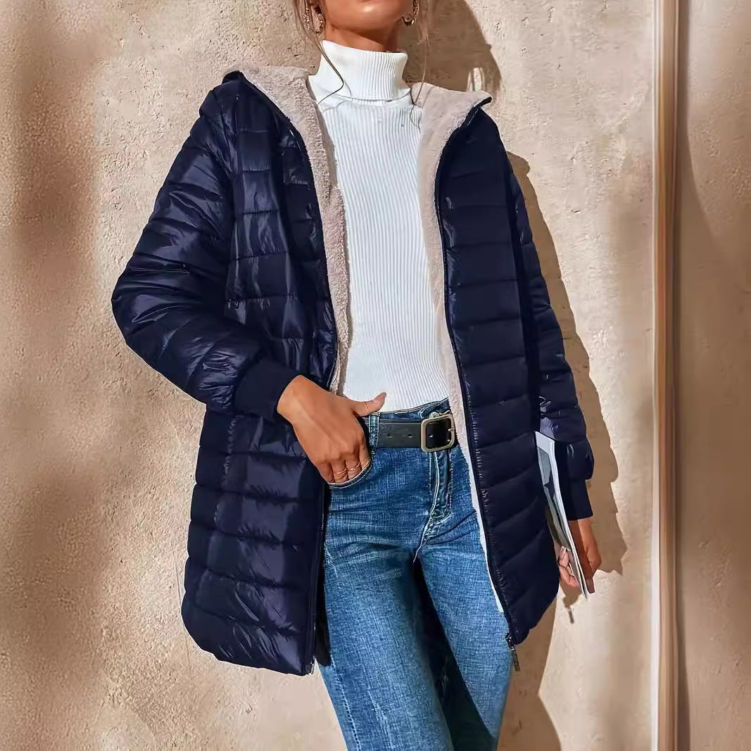 WW | Mid-Length Hooded Puffer Jacket