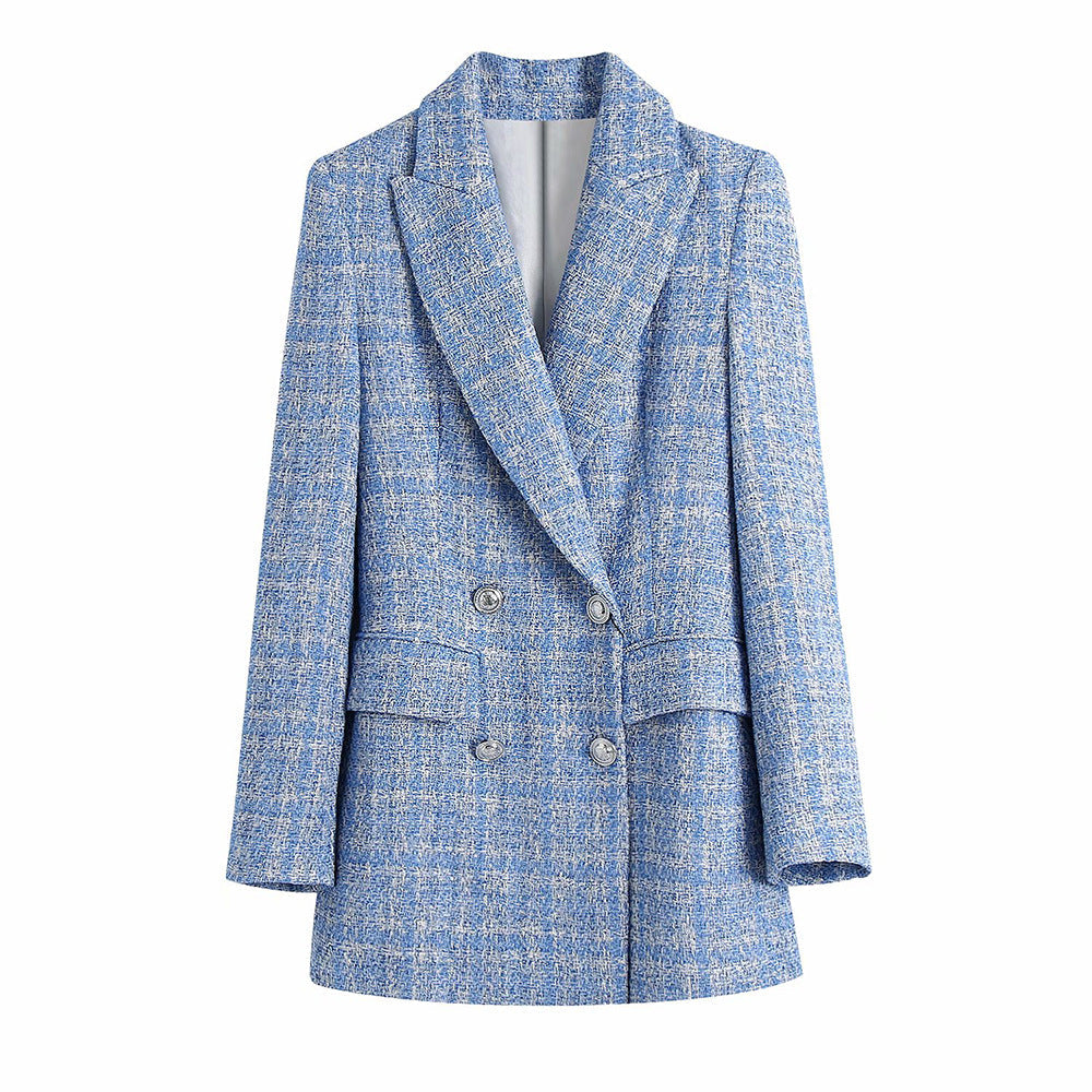 WW | Women's Double-Breasted Tweed Coat