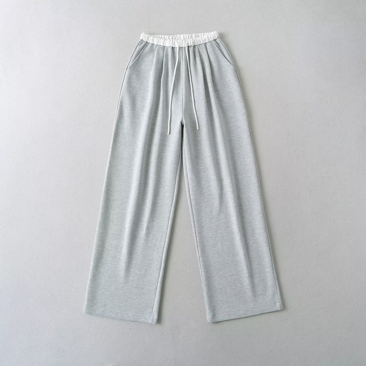 Damen gemütliche Sweatpants mit elastischem Bund und seitlichen Taschen WW