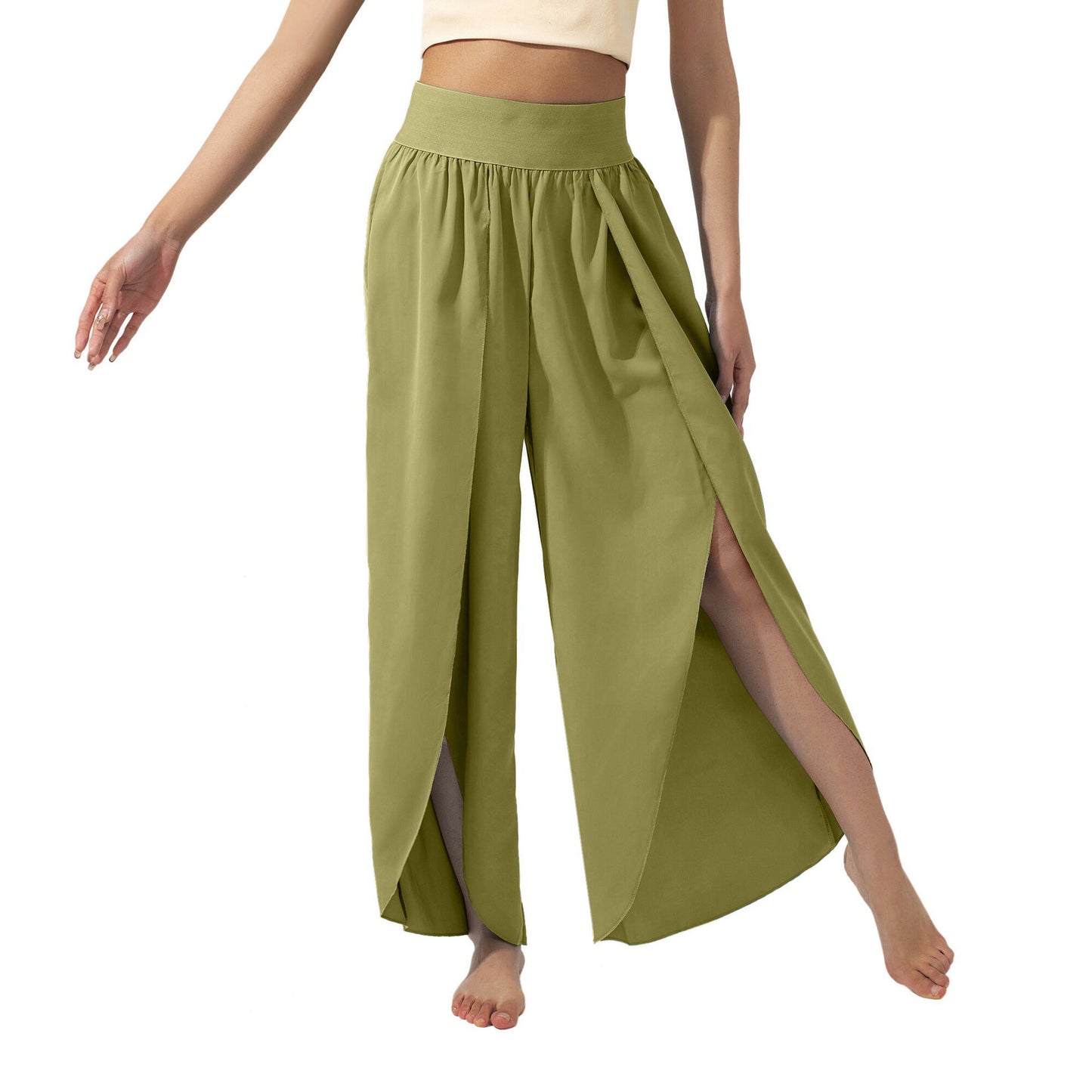 Damen luftige Culotte mit Seitenschlitzen WW