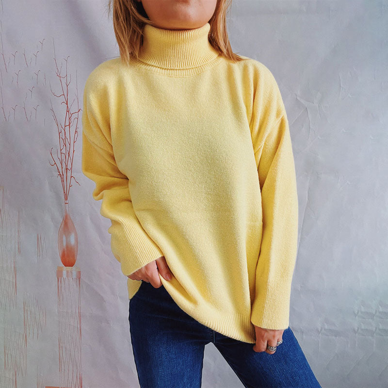 WW | Weicher Pullover Aus Einfarbigem Strick