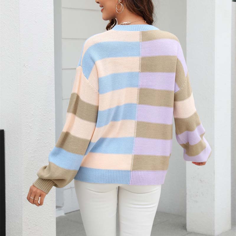 WW | Gestreifter Strickpullover für Stilvolle Outfits