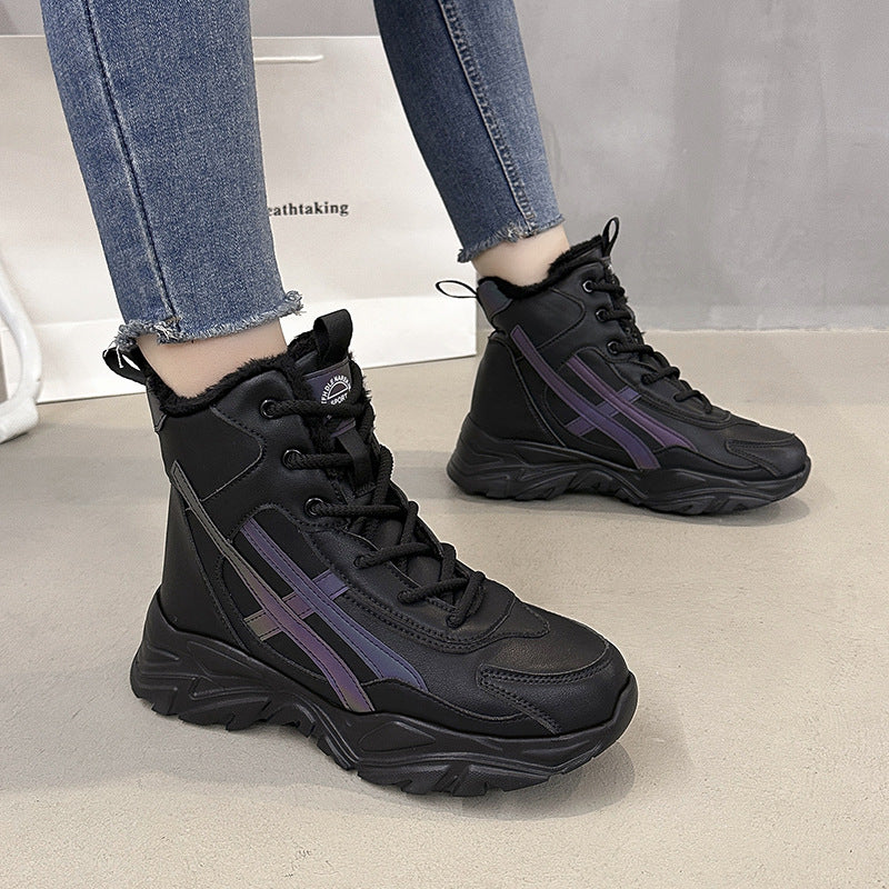 Damen Plüschgefütterte Winter Sneakers WW
