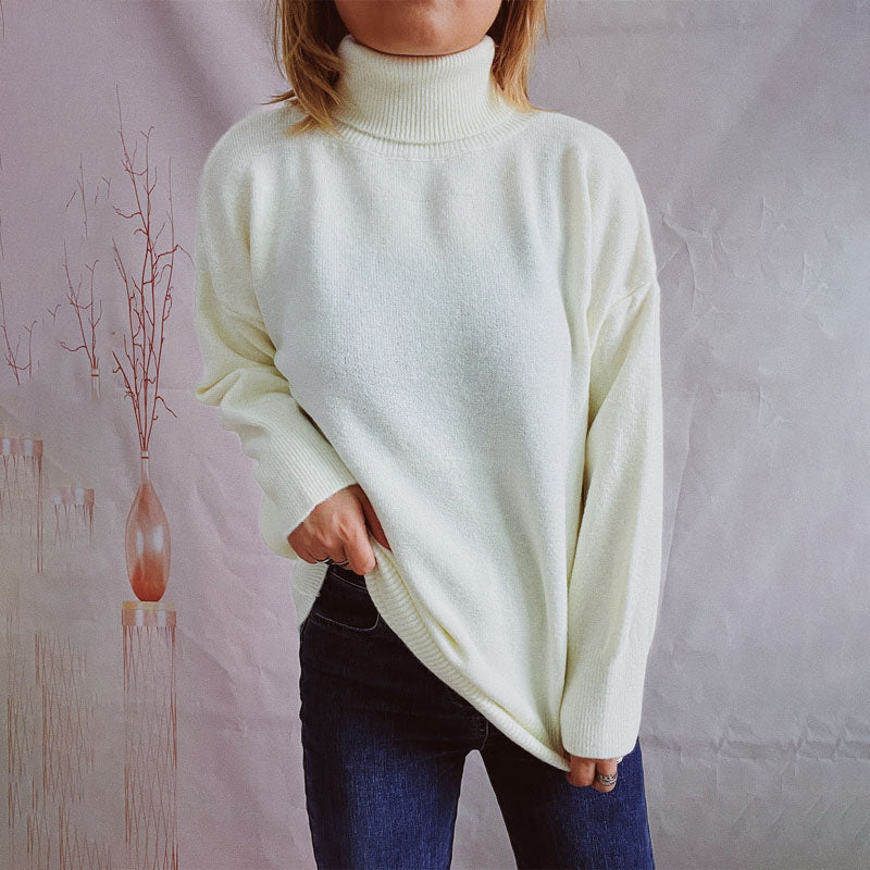 WW | Weicher Pullover Aus Einfarbigem Strick