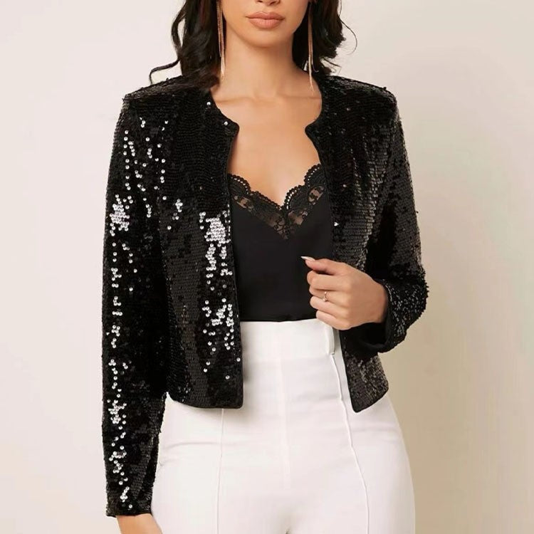 WW | Elegant Sequin Jacket For Women