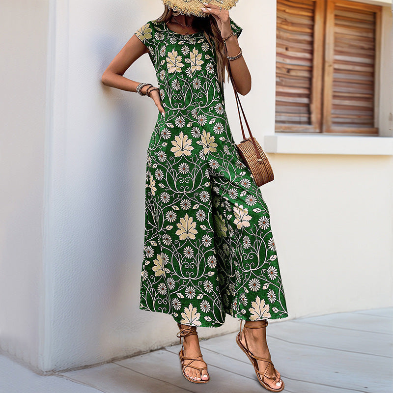 Damen Jumpsuit mit floralem Muster und praktischen Taschen WW
