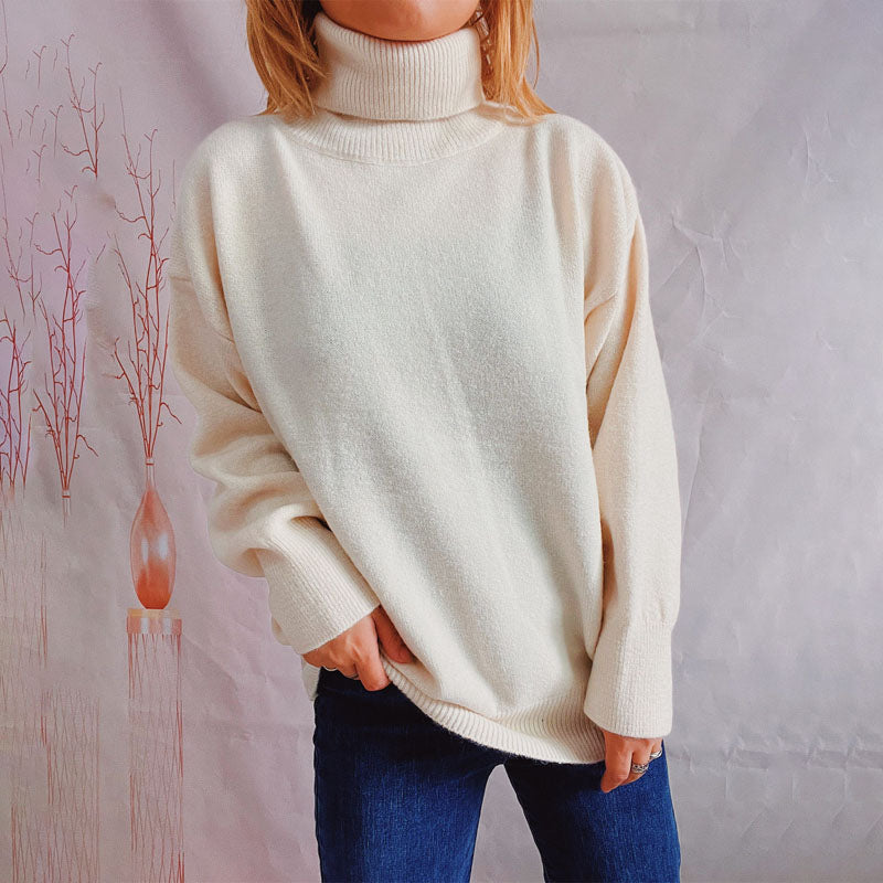 WW | Weicher Pullover Aus Einfarbigem Strick