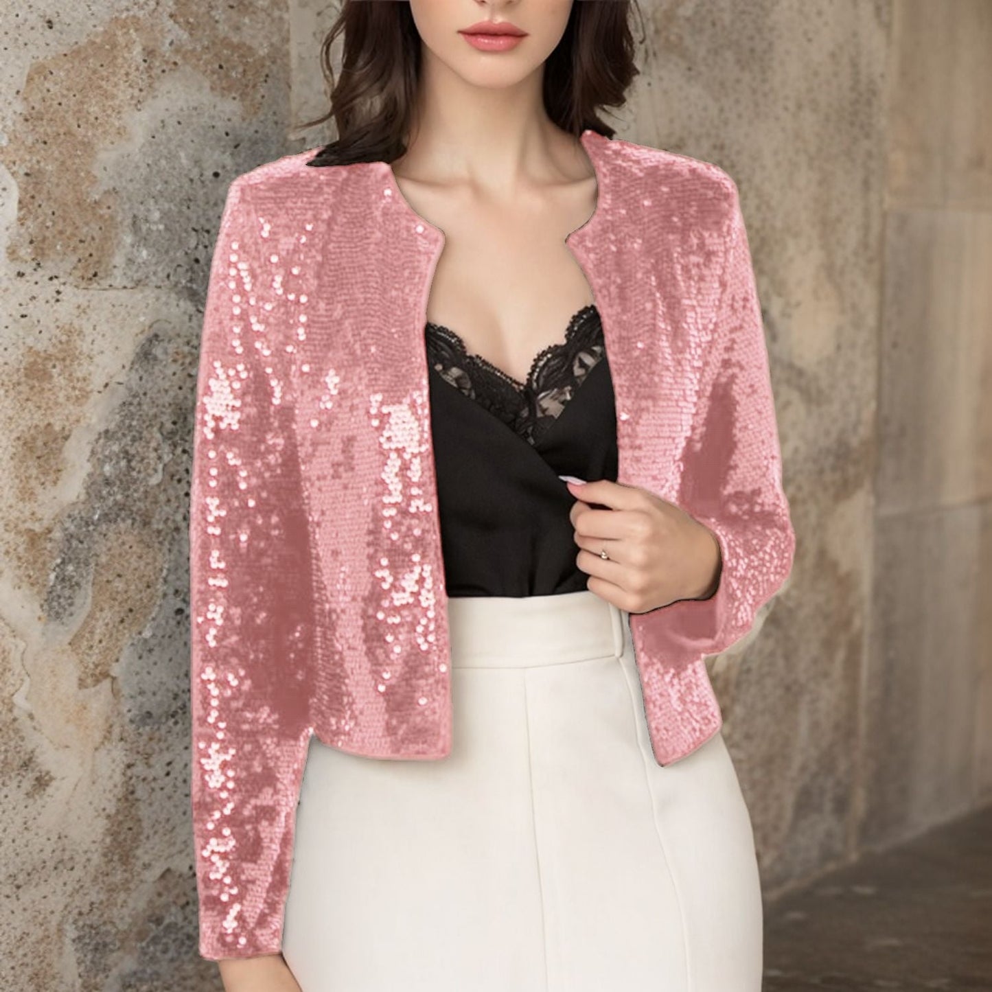 Women's Sequin Jacket in a Modern Cut WW