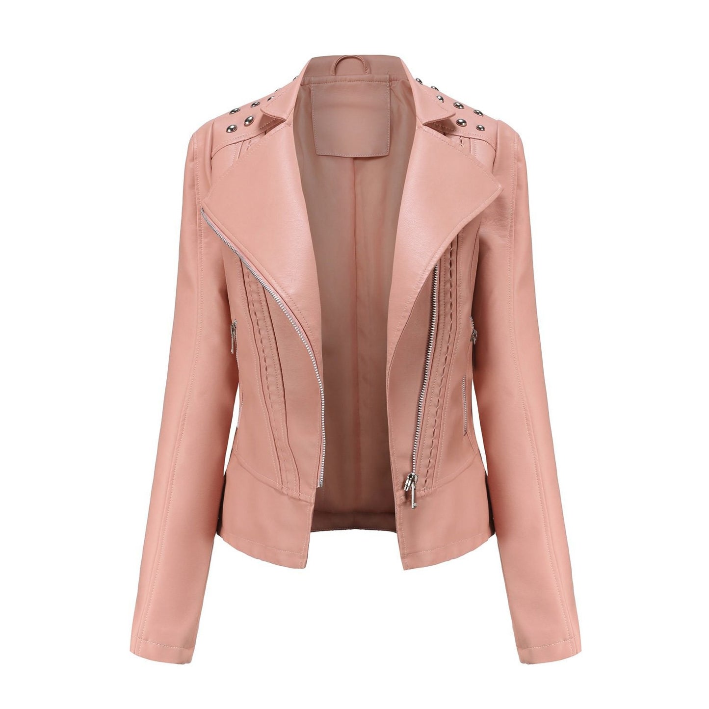 WW | PU-Leder Motorradjacke - Modern Edge - Leichtes Design - Herbst- & Frühlings-Essential