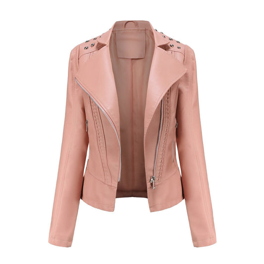 WW | PU-Leder Motorradjacke - Modern Edge - Leichtes Design - Herbst- & Frühlings-Essential