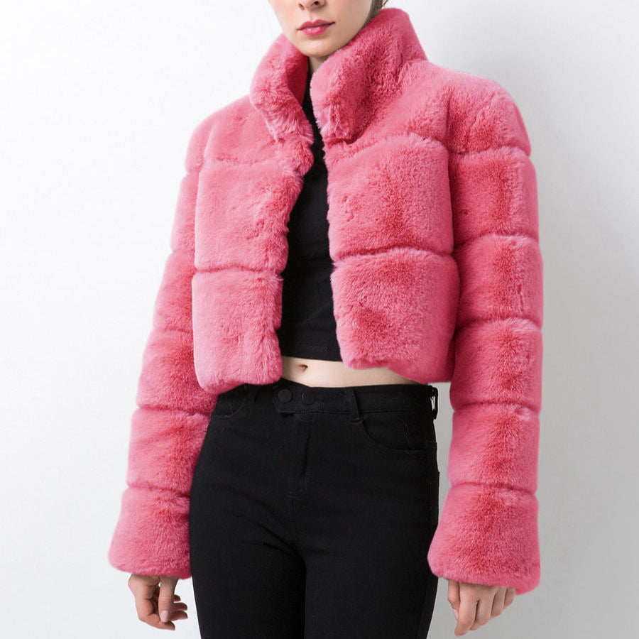 WW | Damen Modische Kurze Jacke Neppels
