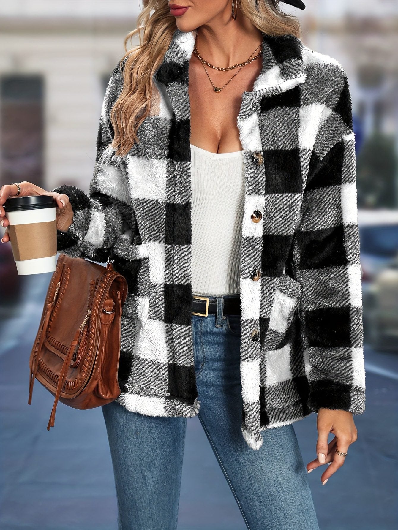 WW | Button-Up Shacket - Gemütliches Schicht-Essential - Weicher Flanell-Mix - Lässige Herbst- & Winterbekleidung