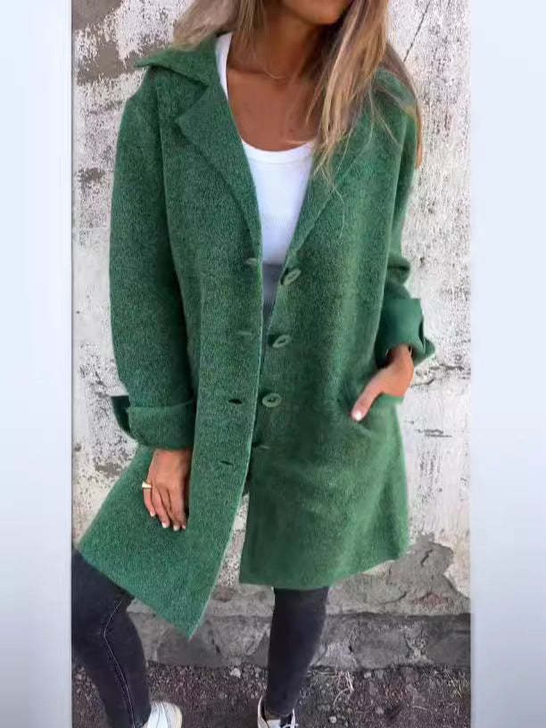 WW | Wool-look Relaxed Fit Single-breasted Classic Lapel