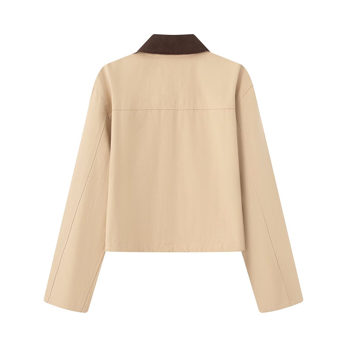 WW | Damen Freizeitjacke mit Kontrastkragen & Taschen