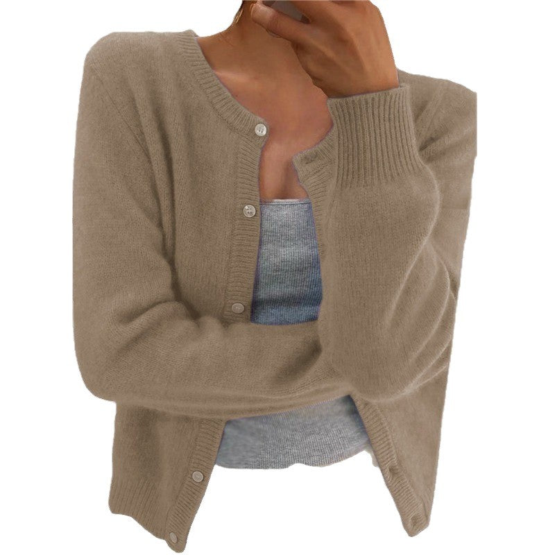 Damen kuschelige Strickjacke WW