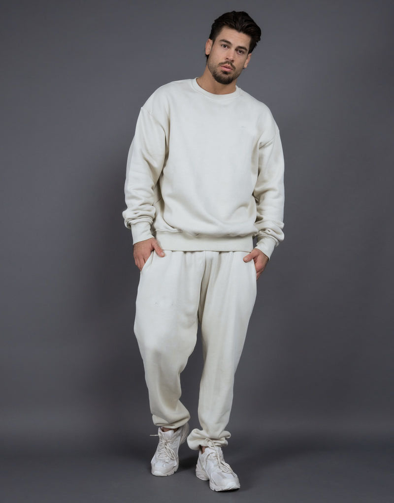 WW | Tracksuit Cotton Relaxed Fit Ribbed Edges Comfortable Loungewear