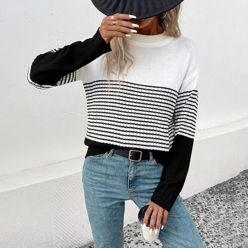 WW | Gestreifter Strickpullover mit Elegantem Design