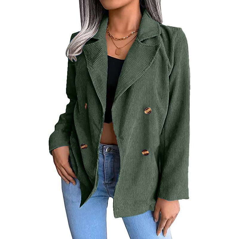 WW | Damen Baumwolljacke Doppelknopfverschluss