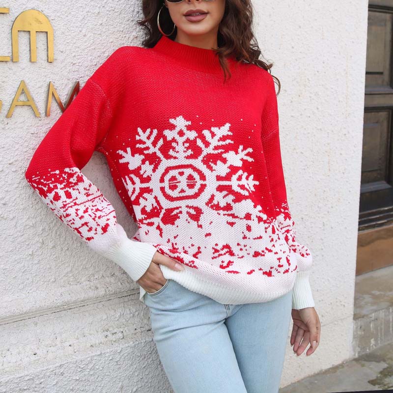 WW | Pullover Aus Jacquard mit Schneeflocken